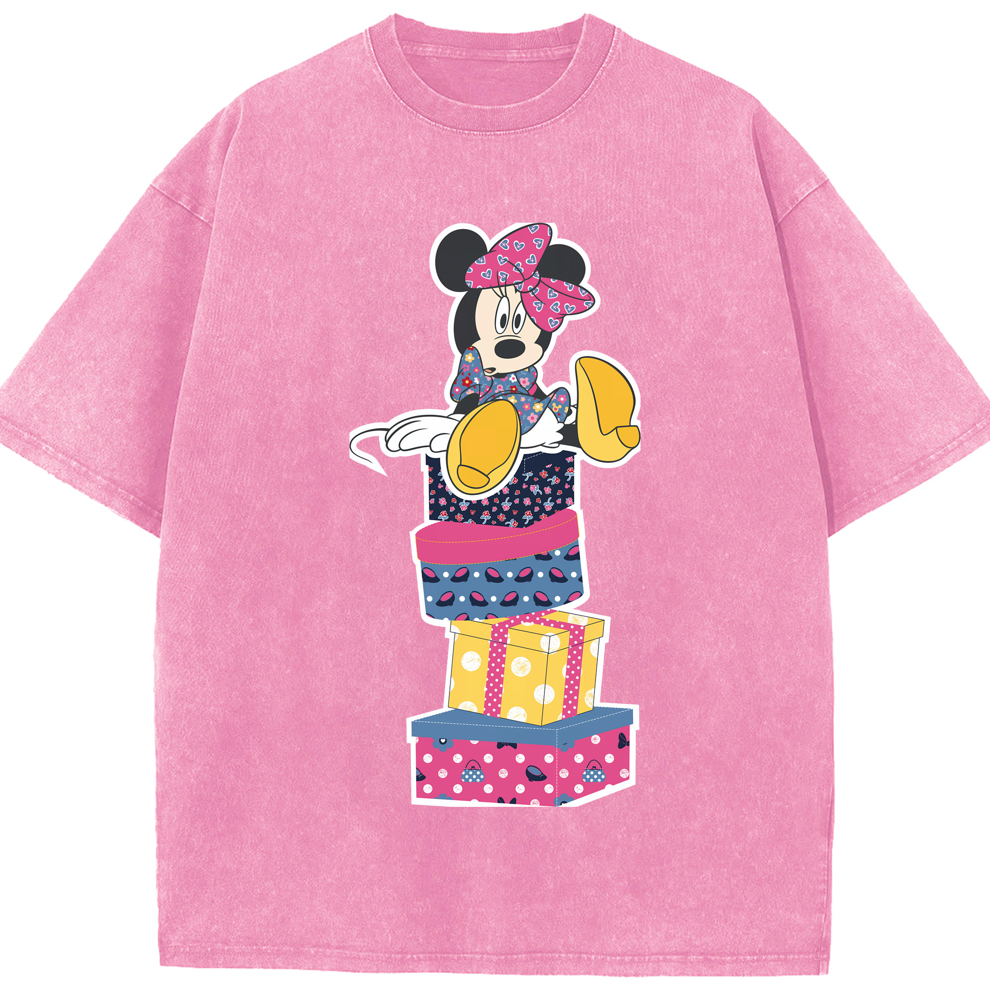 （画像用） ミッキーマウス Mickey Mouse 綿100% ヴィンテージ風 半袖Tシャツ（フロントプリント）